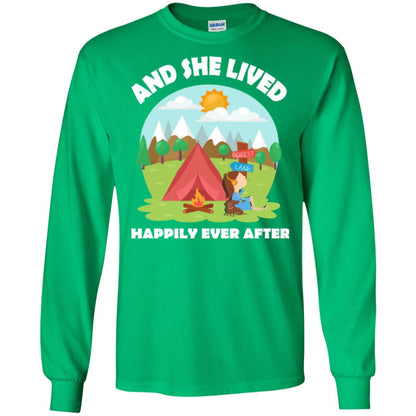 And She Lived Happily Ever After T-shirt Irish Green