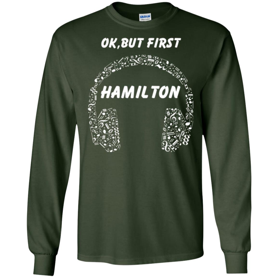 An American Musical Ok, But First Hamilton Ear Phones Forest Green