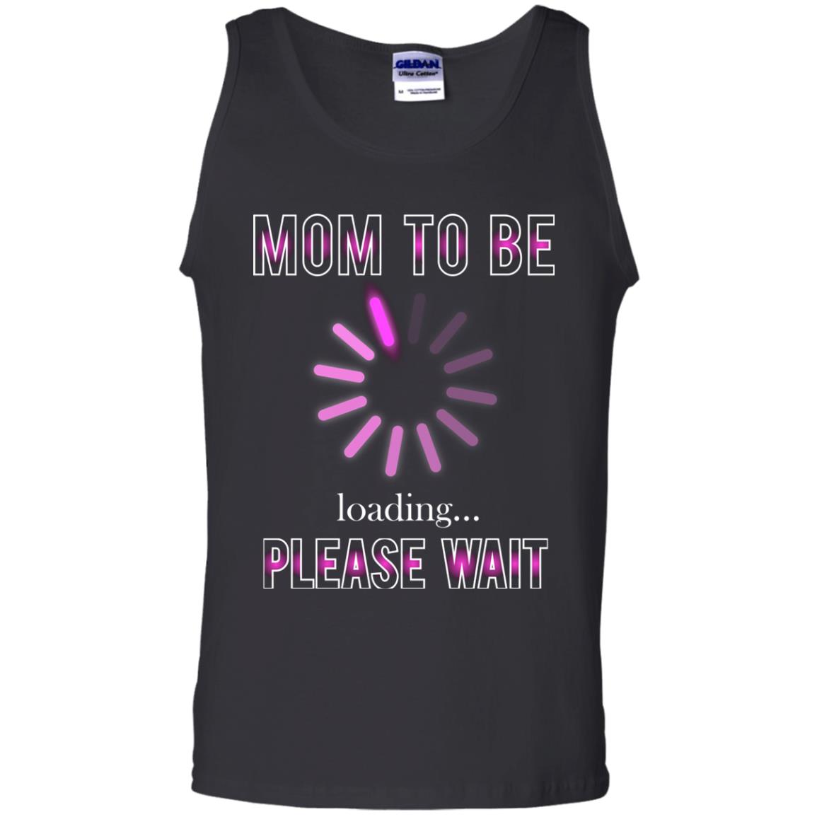 Mommy T-shirt Mom To Be Loading Please Wait Black