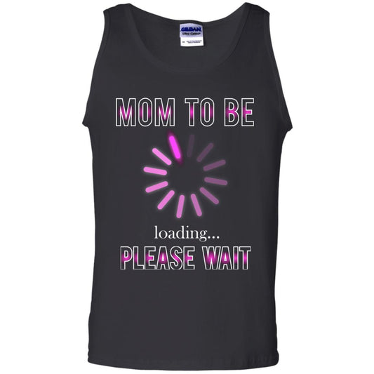 Mommy T-shirt Mom To Be Loading Please Wait Black