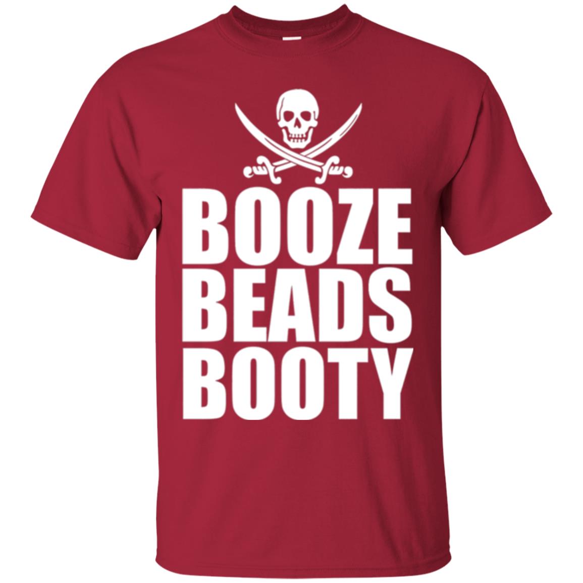 Gasparilla T-shirt Booze Beads Booty Cardinal