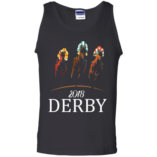 Derby 2018 Jockey Horse Racing T-shirt Black