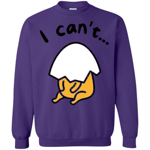 Film T-shirt Gudetama Lazy Egg I Can't