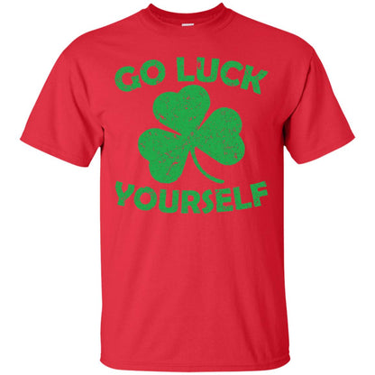 Go Luck Yourself St. Patrick_s Day T-shirt Red