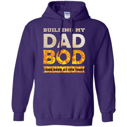 Building My Dad Bob One Beer At The Time Shirt Purple