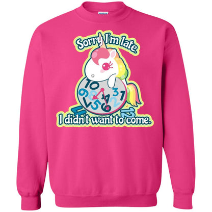Unicorn Lover T-shirt Sorry I_m Late I Didn_t Want To Come Heliconia
