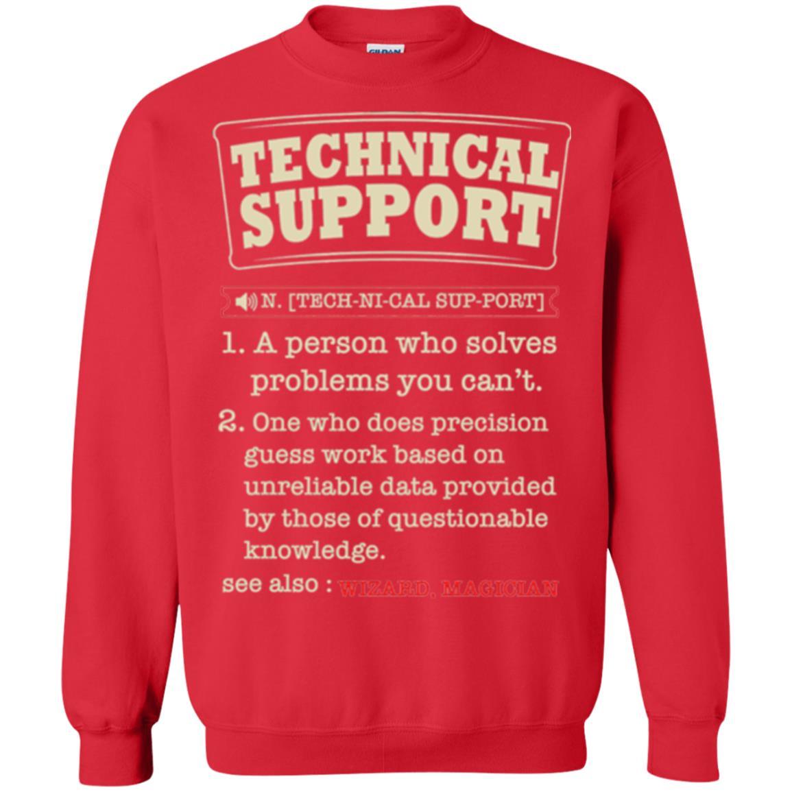 Computer Nerd T-shirt Technical Support Definition T-shirt Red