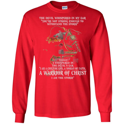 Warrior T-shirt I Am A Child Of God A Woman Of Faith T-shirt Red