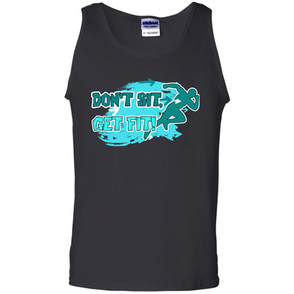 Dont Sit Get Fit Runner Shirt Black