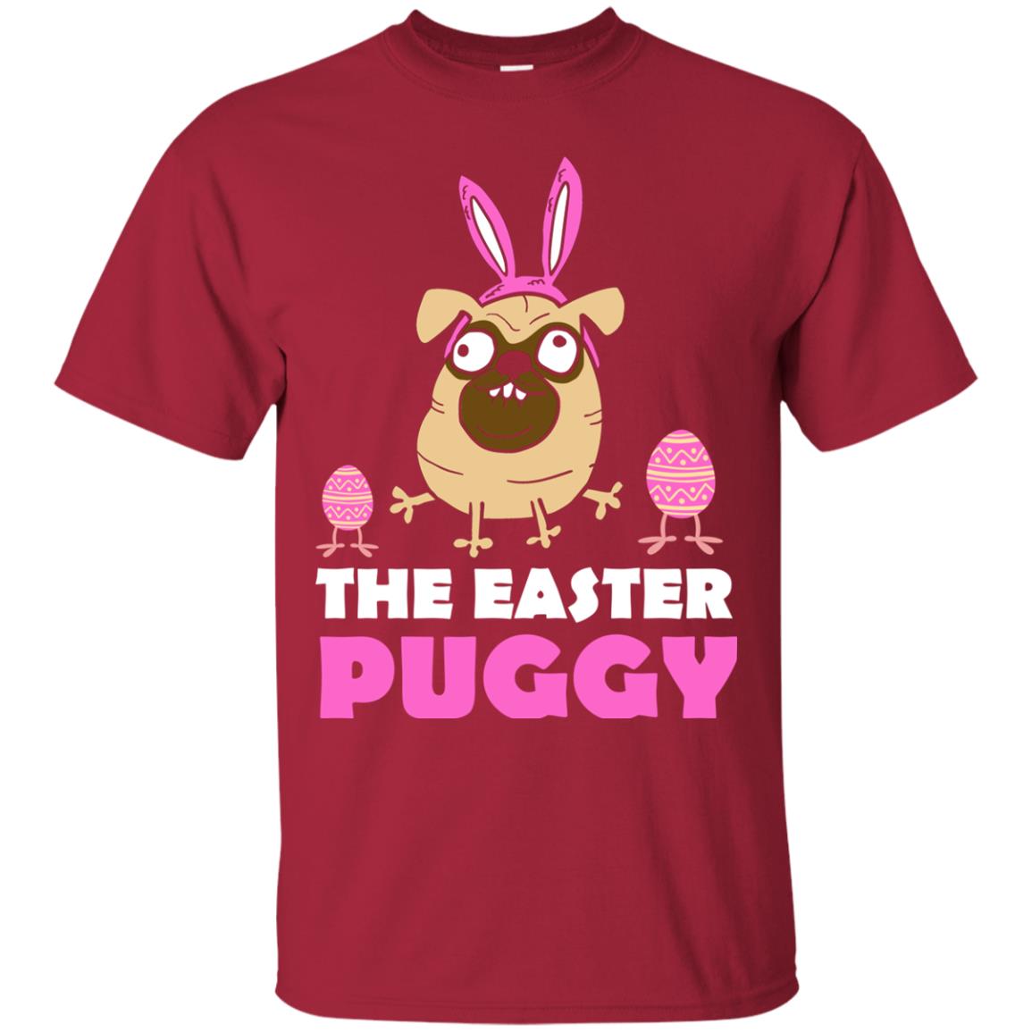 The Easter Puggy Cool Dog T-shirt For Easter Holiday Cardinal