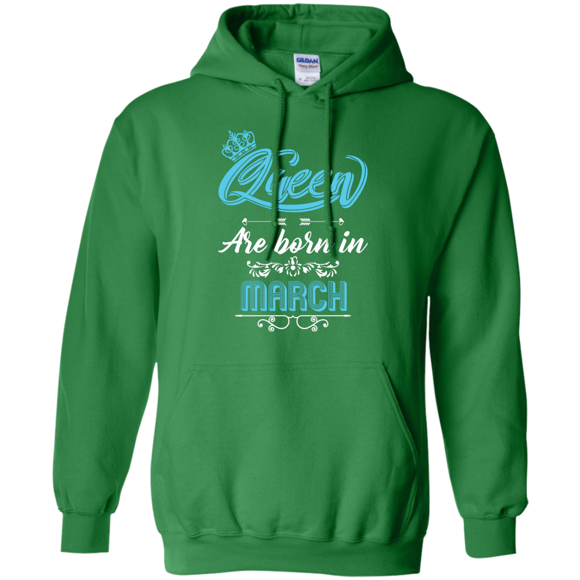 Brithday T-Shirt Queen Are Born In March Irish Green