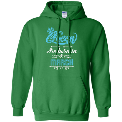 Brithday T-Shirt Queen Are Born In March Irish Green