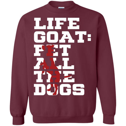Life Goal Pet All The Dogs Shirt For Dogs Lover Maroon
