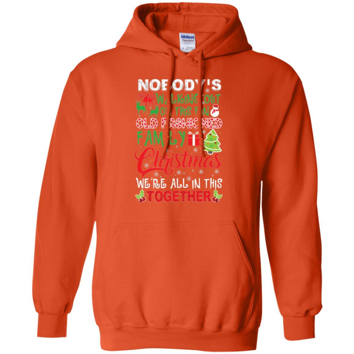 Christmas T-shirt We're All In This Together Orange