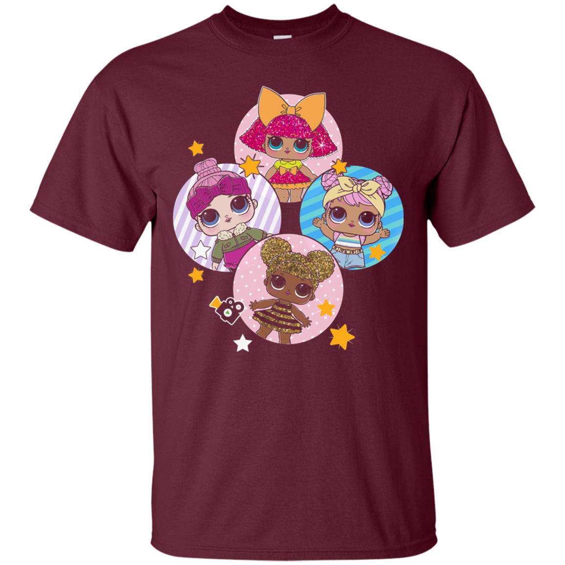 Dolls Lol Birthday #squadgoals Doll Lover T-shirt Maroon