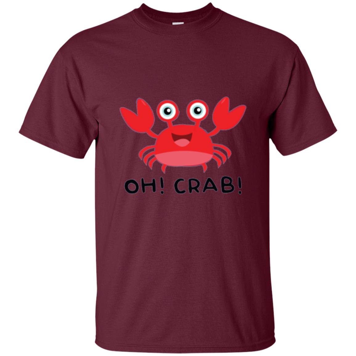 Oh Crab Crab Lover T-shirt Maroon