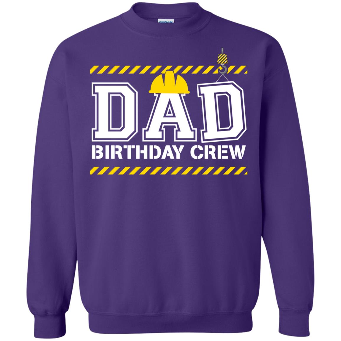 Dad Birthday Crew Construction Worker Shirt Daddy Purple
