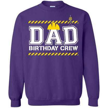 Dad Birthday Crew Construction Worker Shirt Daddy Purple