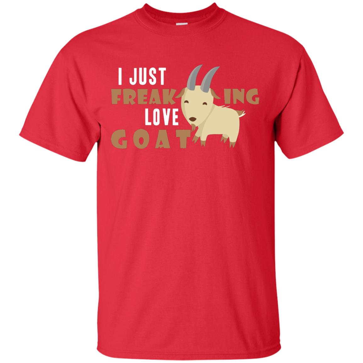 I Just Freaking Love Goat Shirt Red
