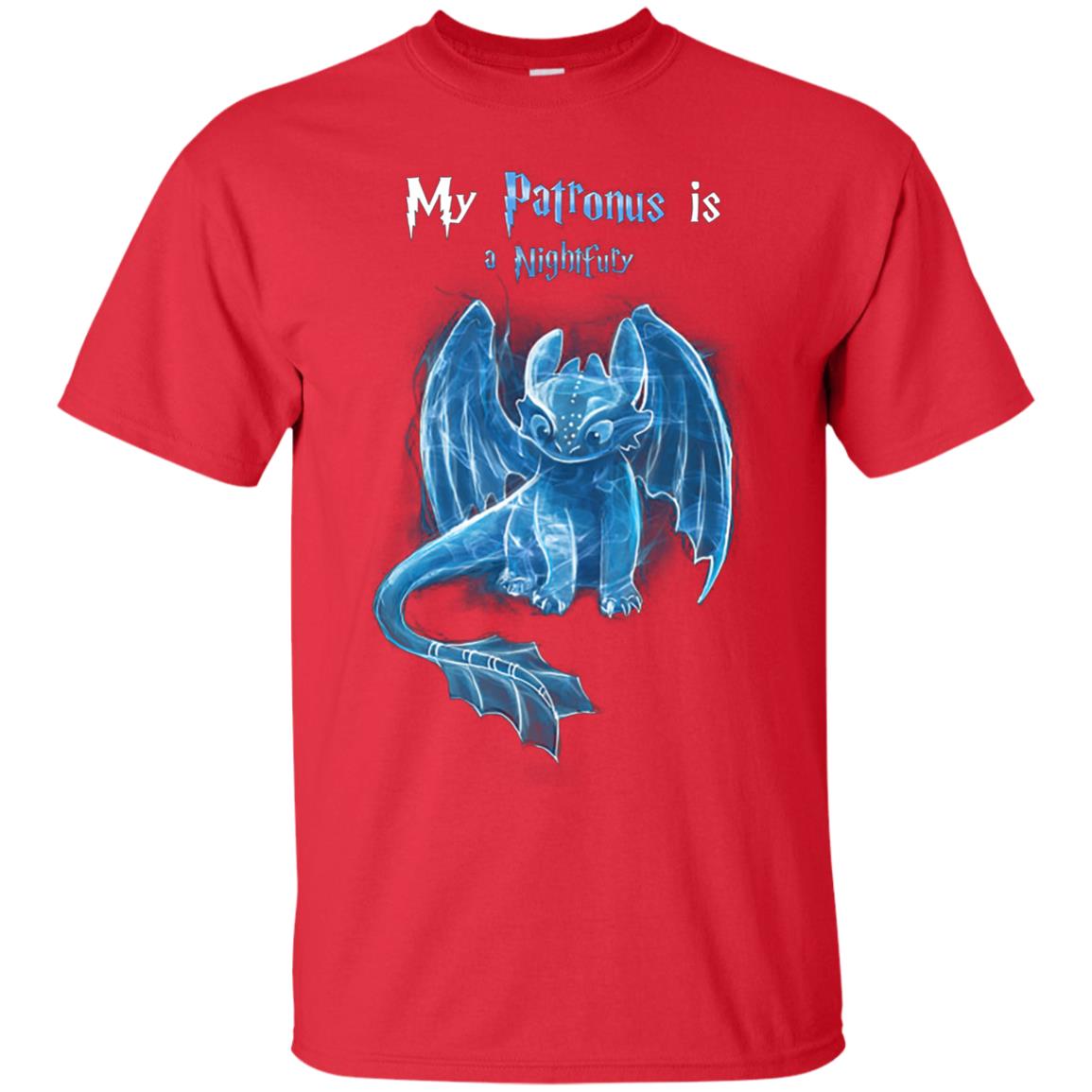 My Patronus Is A Nightfury How To Train Your Dragon T-shirt Red