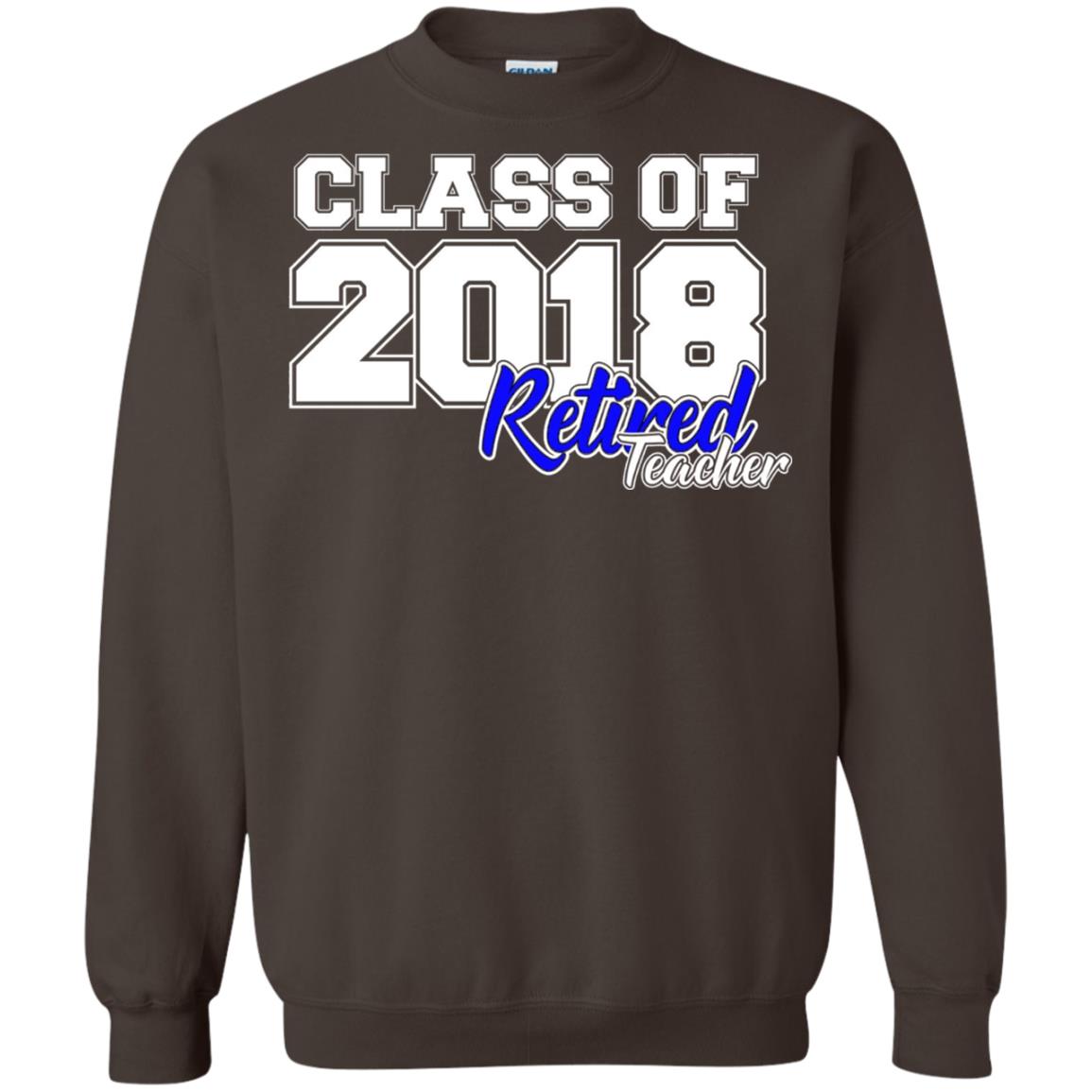 Retirement T-shirt Class Of 2018 Retired Teacher Dark Chocolate