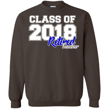 Retirement T-shirt Class Of 2018 Retired Teacher Dark Chocolate