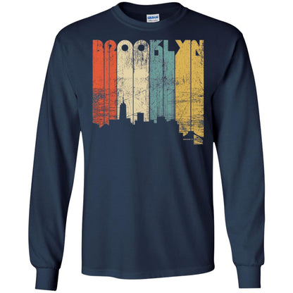 Brooklyn City New York State Vintage T-shirt Navy