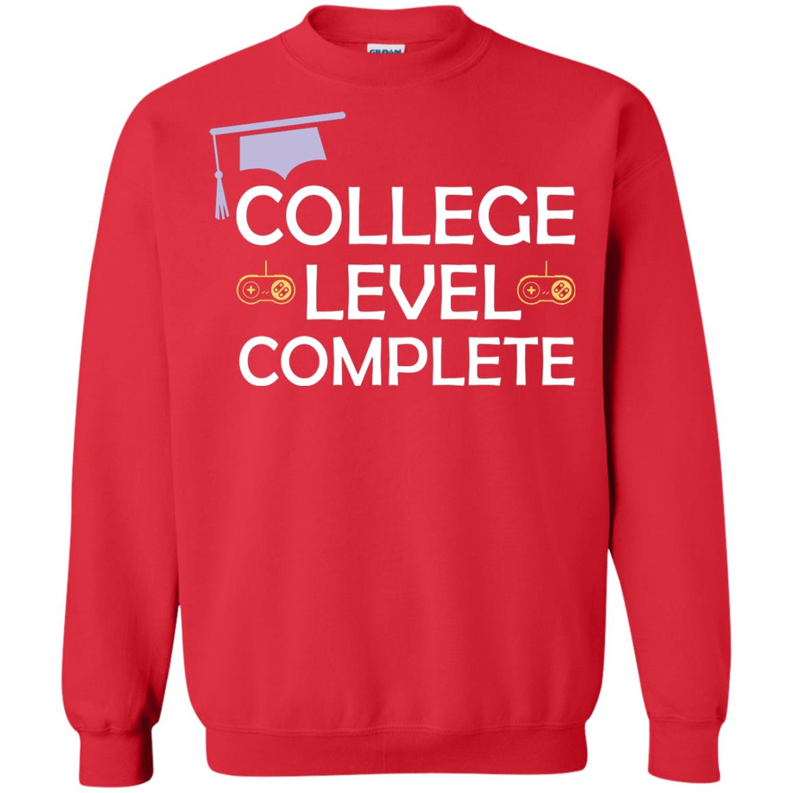 College Level Complete Funny College Graduation Shirt Red