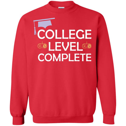 College Level Complete Funny College Graduation Shirt Red
