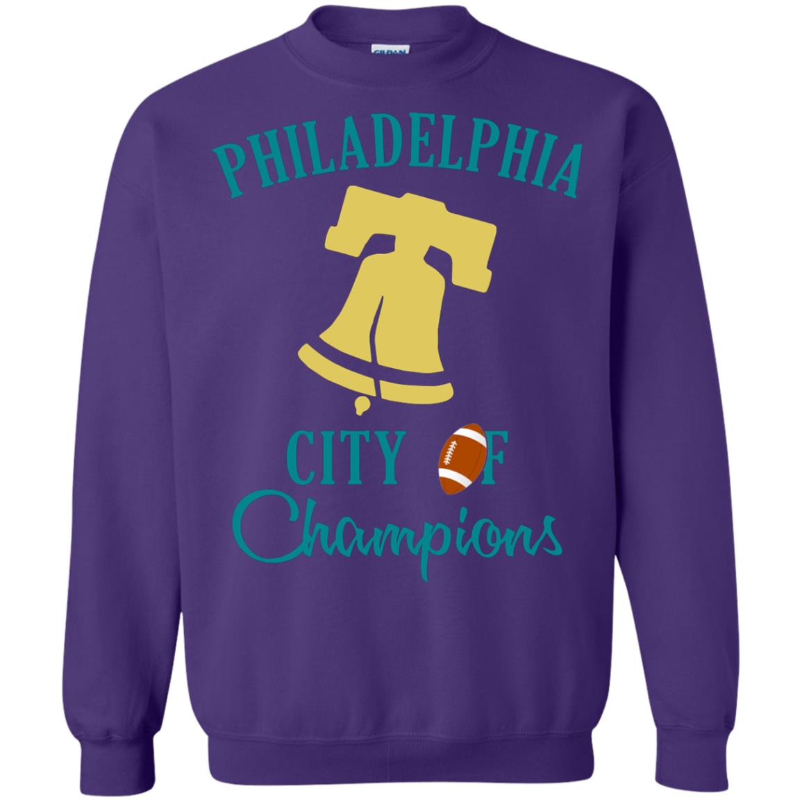 Football Lover T-shirt Philadelphia City Of Champion Purple