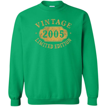 Brithday T-shirt Vintage 2005 Limited Edition Irish Green