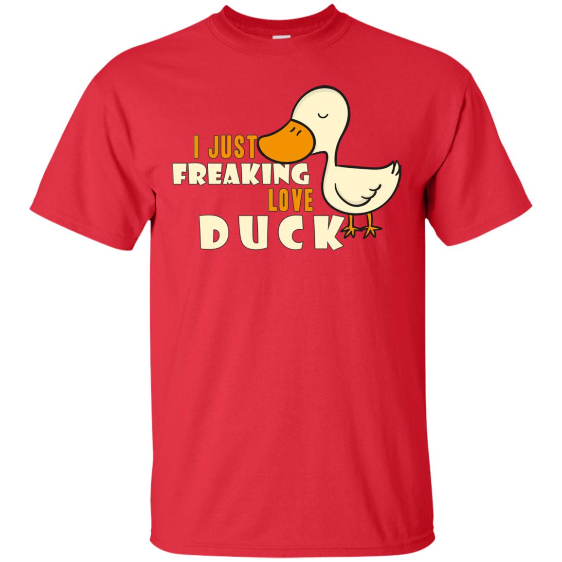 I Just Freaking Love Duck Shirt Red
