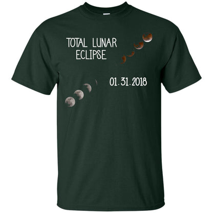 Total Lunar Eclipse 01-31-2018 Celebration Shirt Forest Green
