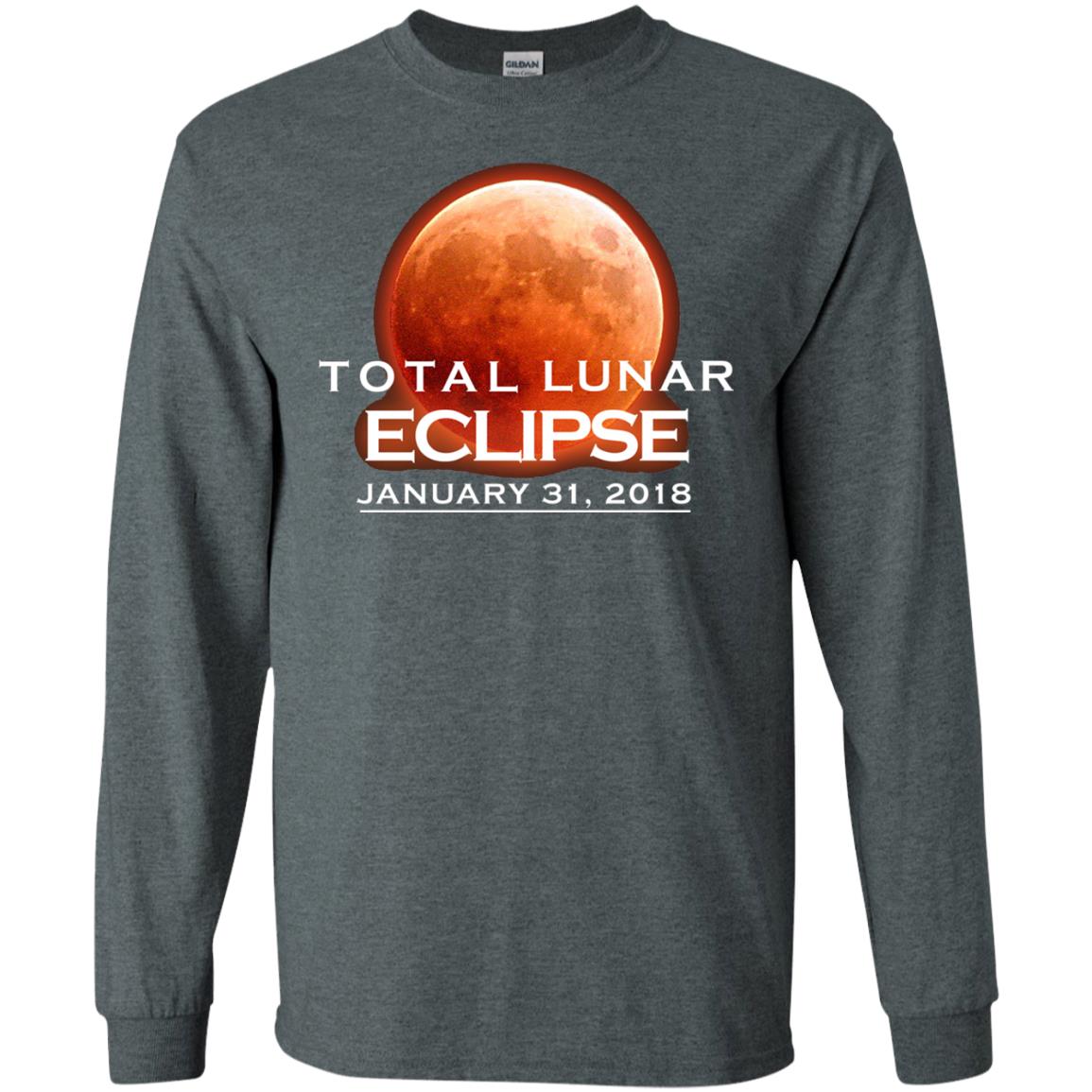 Lunar Eclipse T-shirt January 31, 2018 Graphic T-shirt Dark Heather