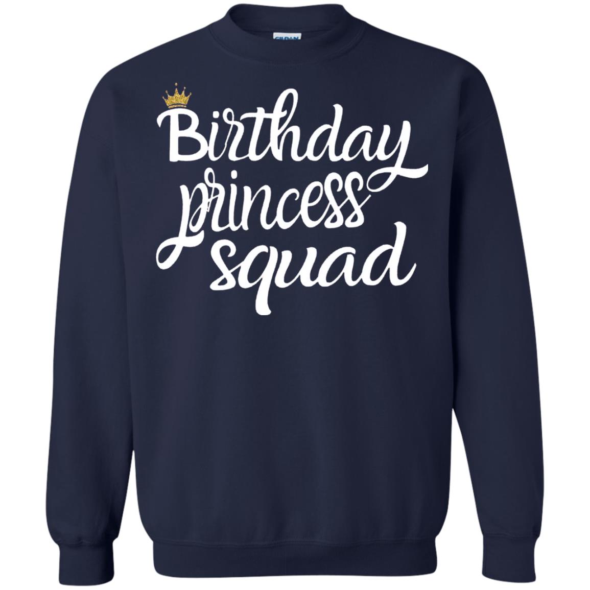 Birthday T-shirt Princess Squad Navy