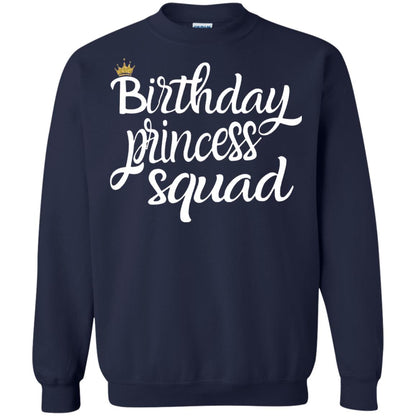 Birthday T-shirt Princess Squad Navy