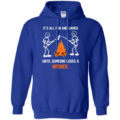 Camper T-shirt It’s All Fun And Games Until Someone Loses A Weiner Royal