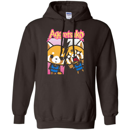 Aggretsuko Split Personality T-shirt Dark Chocolate