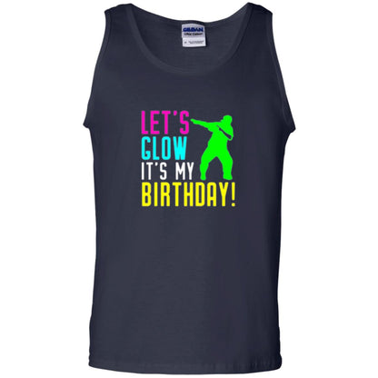 Let_s Glow Party It_s My Birthday T-shirt Navy