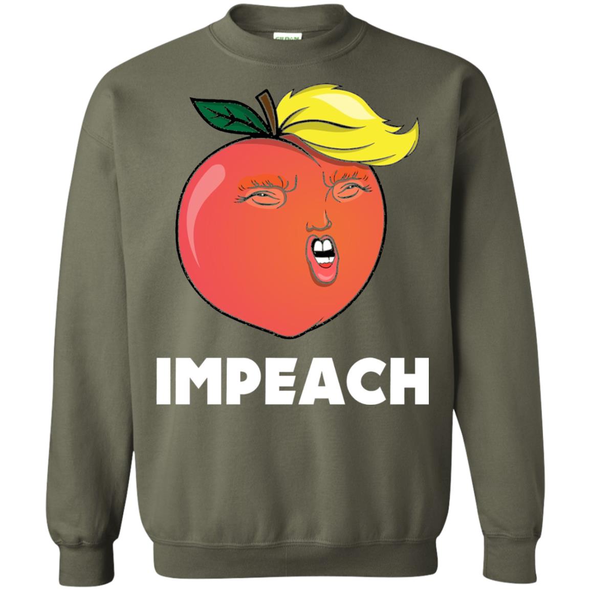 Anti Trump T-shirt Funny Trump Impeachment Military Green
