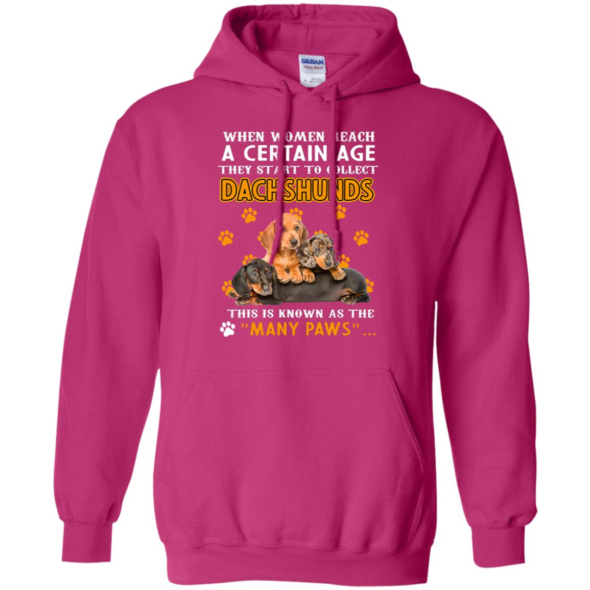 When Women Reach A Certain Age They Start To Collect Dachshunds Shirt Heliconia