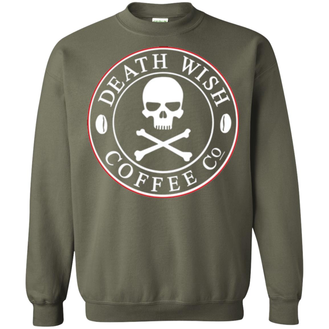Death Wish Coffee Logo T-shirt Military Green