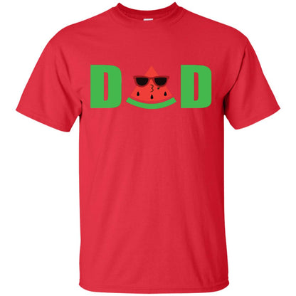 Dad Watermelon Funny Summer Melon Fruit Shirt For Daddy Red