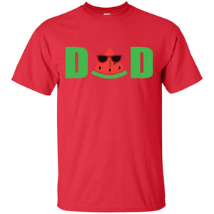 Dad Watermelon Funny Summer Melon Fruit Shirt For DaddyG200 Gildan Ultra Cotton T-Shirt