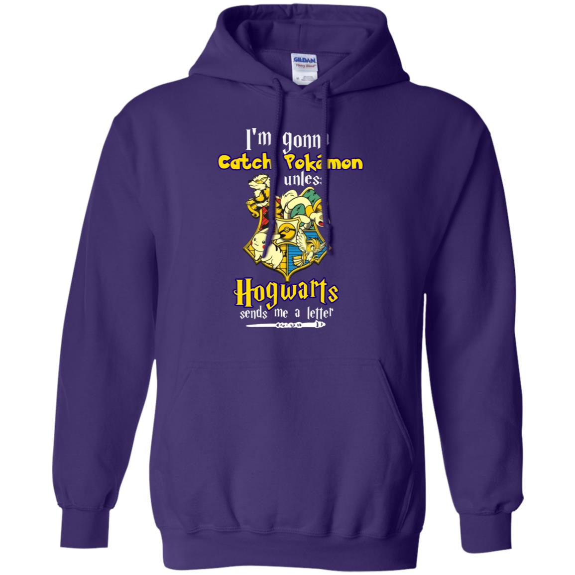 I'm Gonna Catch Pokemon Unless Hogwarts Sends Me A Letter Harry Potter T-shirt Purple