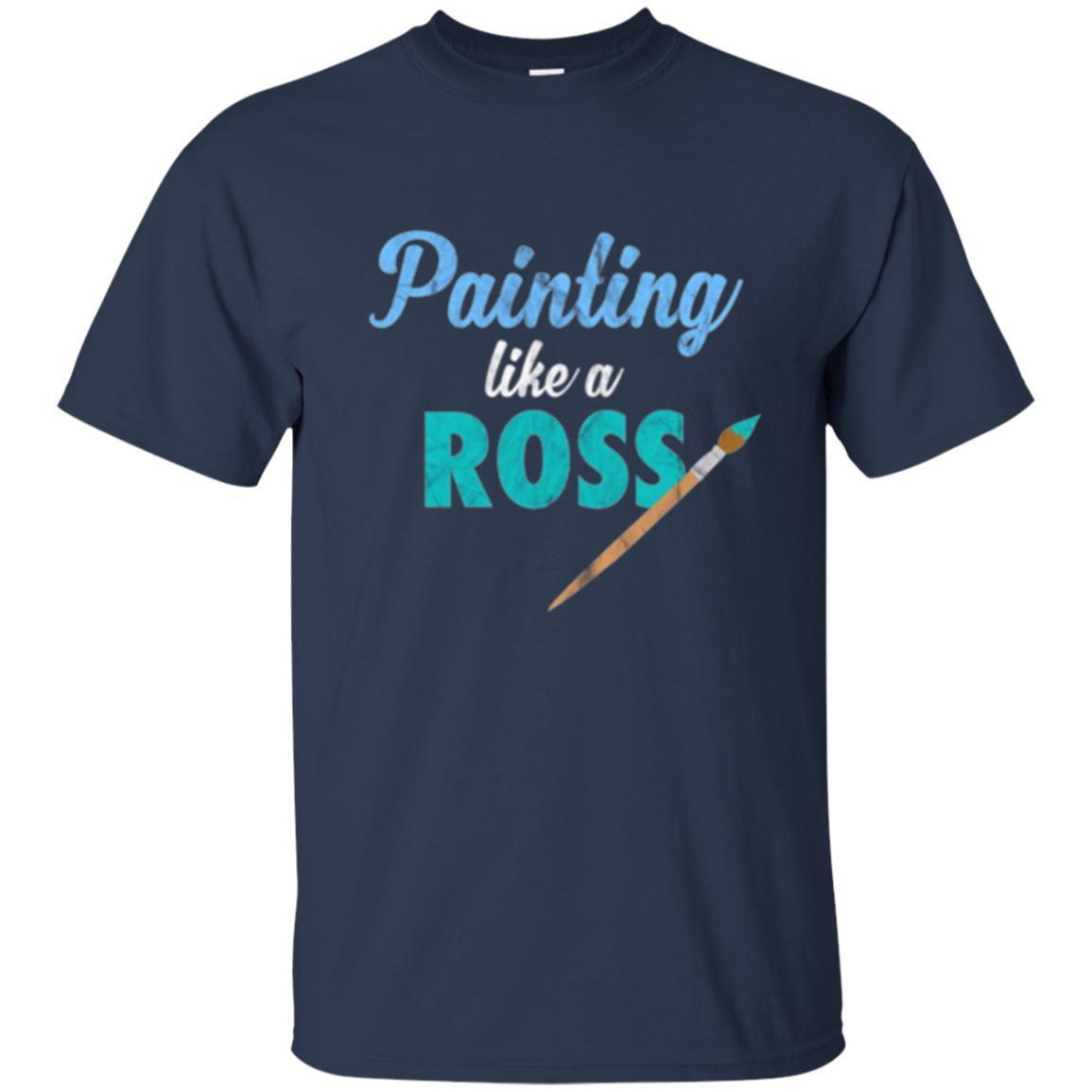 Painter T-shirt Painting Like A Ross Navy