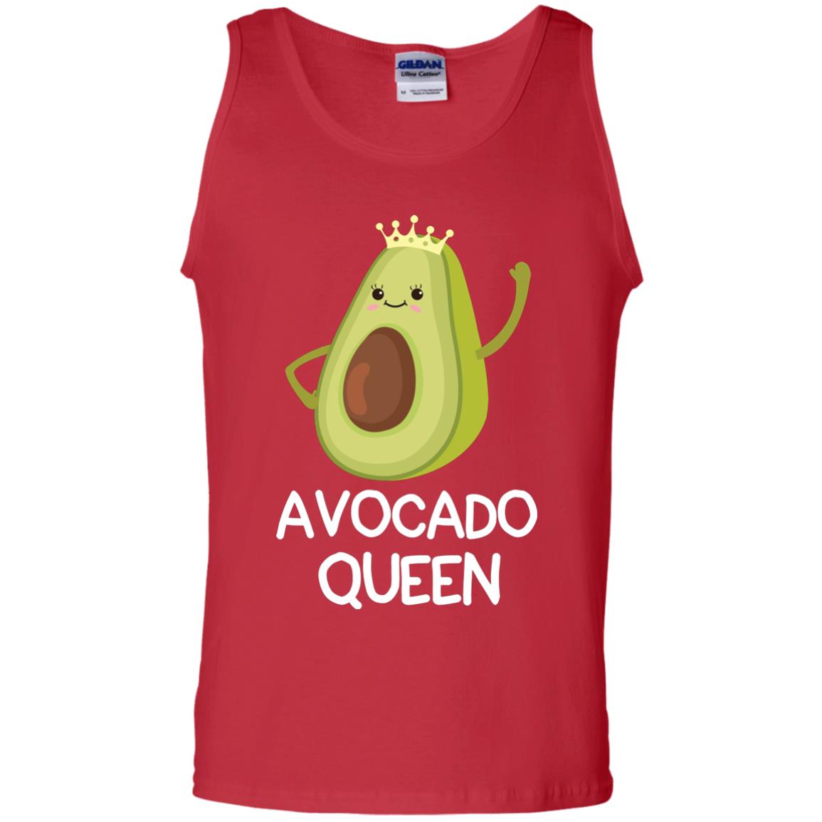 Avocado Queen Vegetarian Shirt For Girls Red