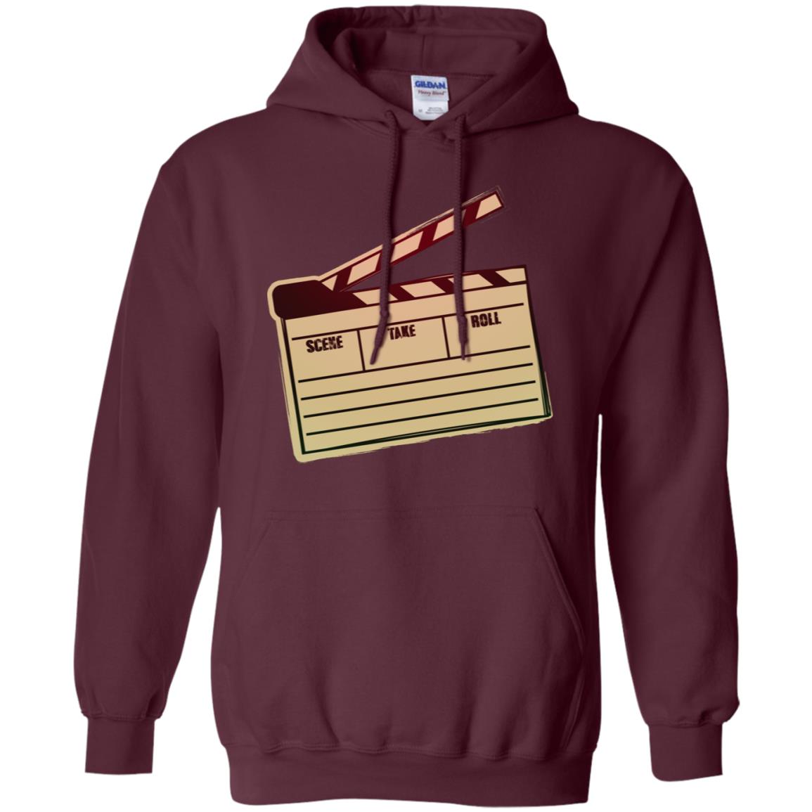 Movie Clapper Filmmaker Film Student Shirt Maroon
