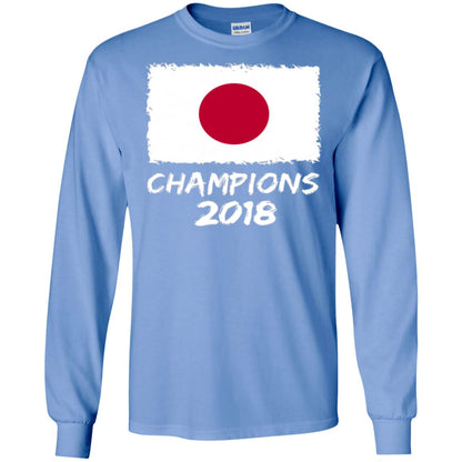 Football Lover T-shirt Japan Champions 2018 T-shirt Carolina Blue