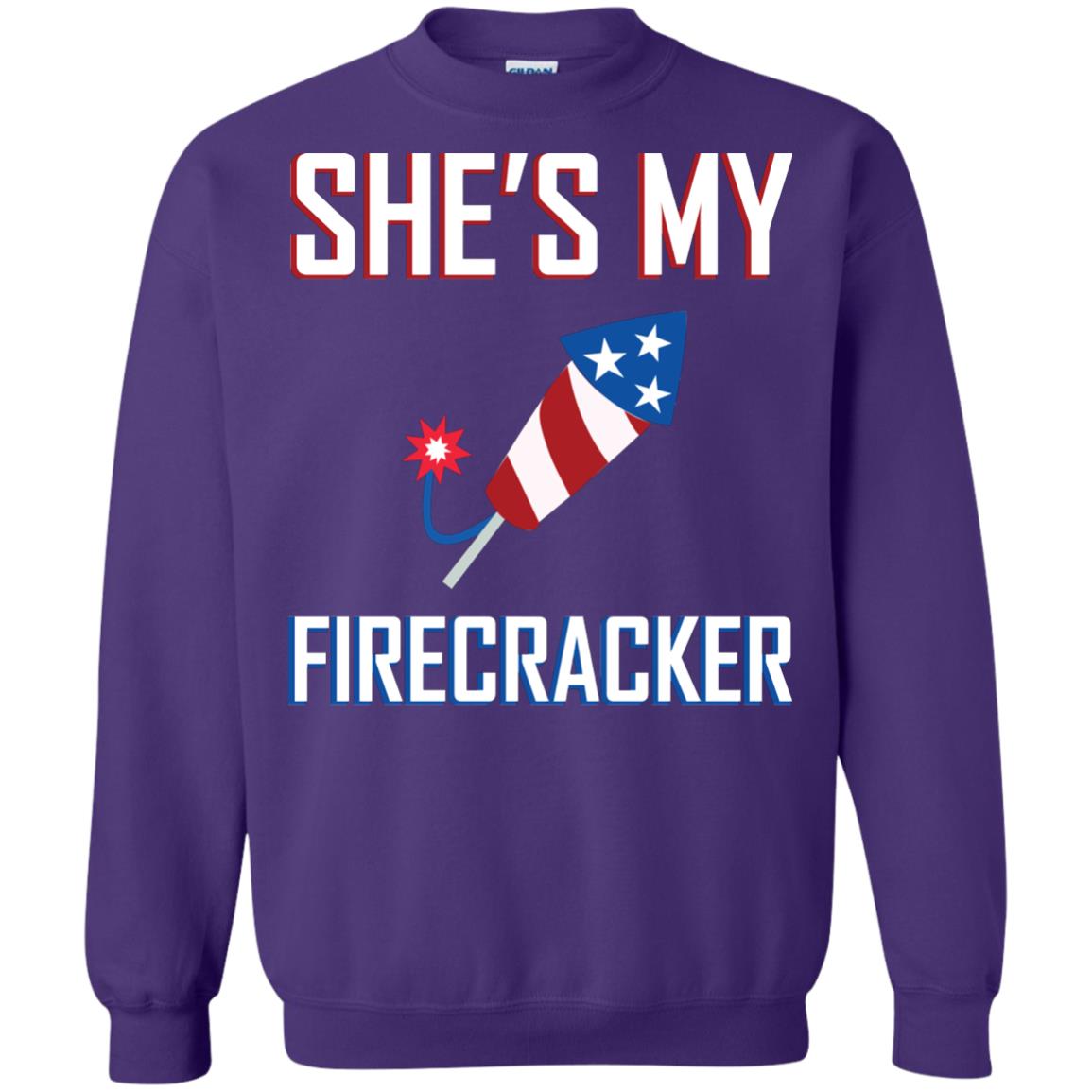 She_s My Firecracker Shirt For Mens Purple